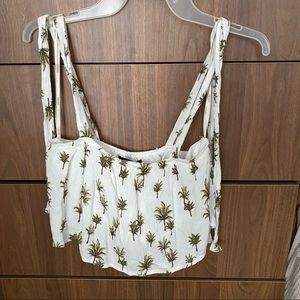 Palm Tree Crop Top